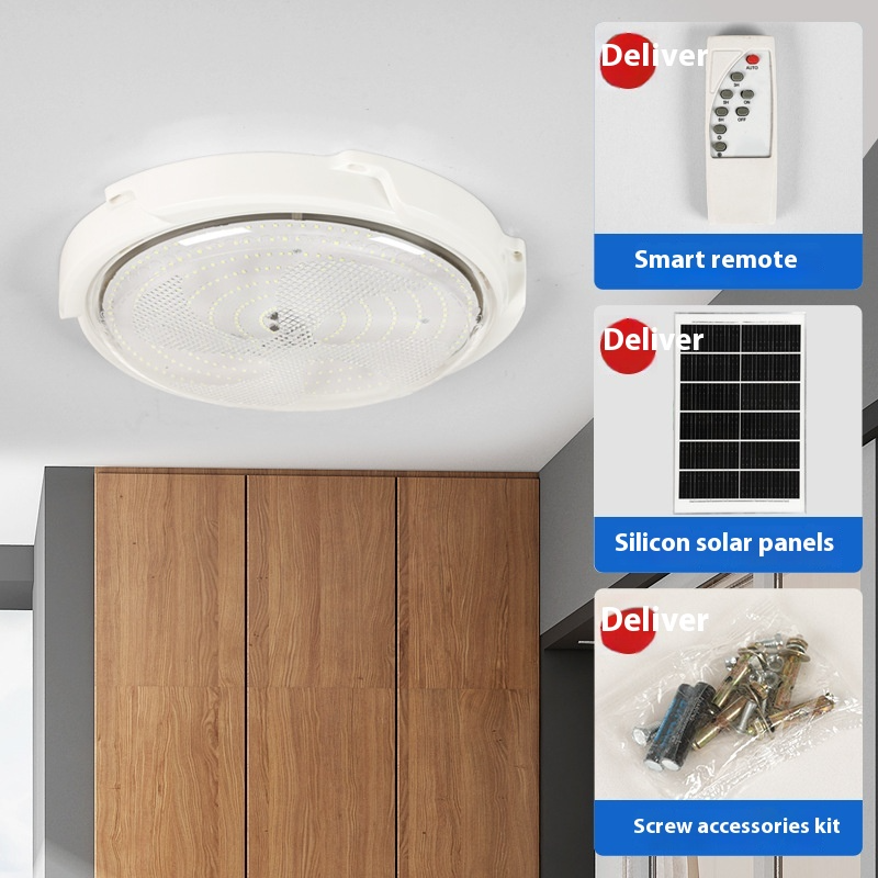 SolarGlow Light: LED Solar Ceiling Light