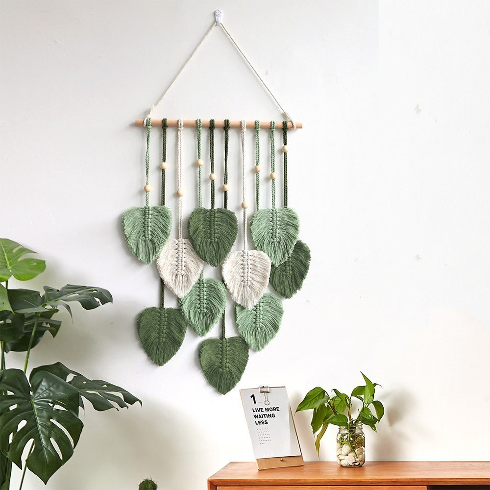 NatureKnit: Woven Leaves Macrame