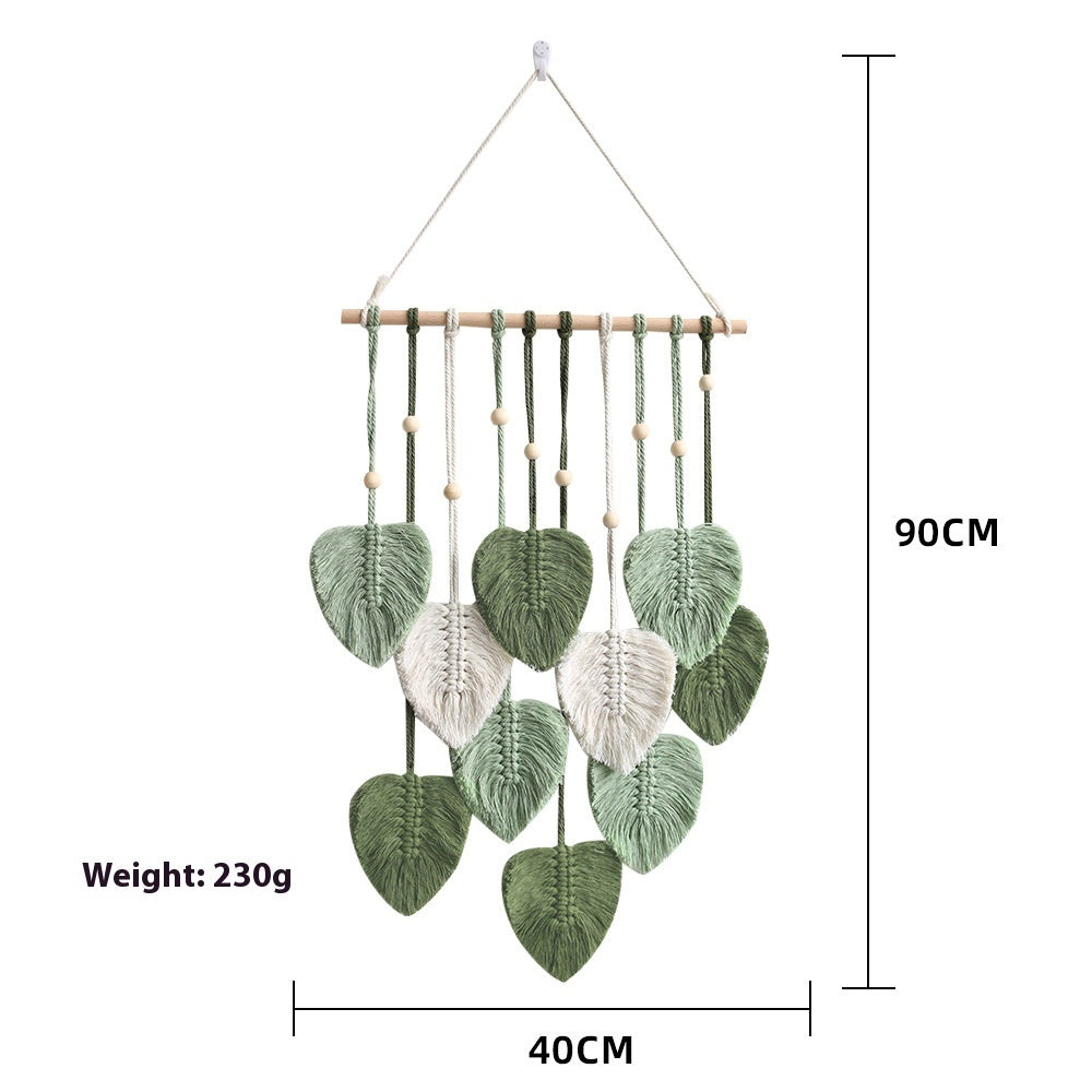 NatureKnit: Woven Leaves Macrame