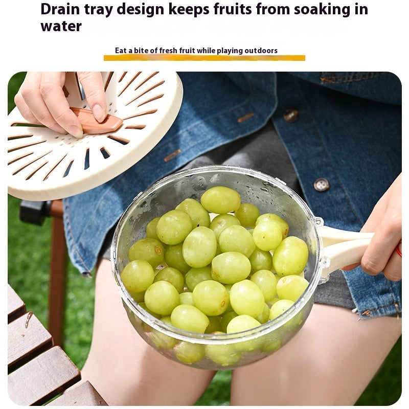 LuxiFresh: 2-in-1 Drain Basket & Container