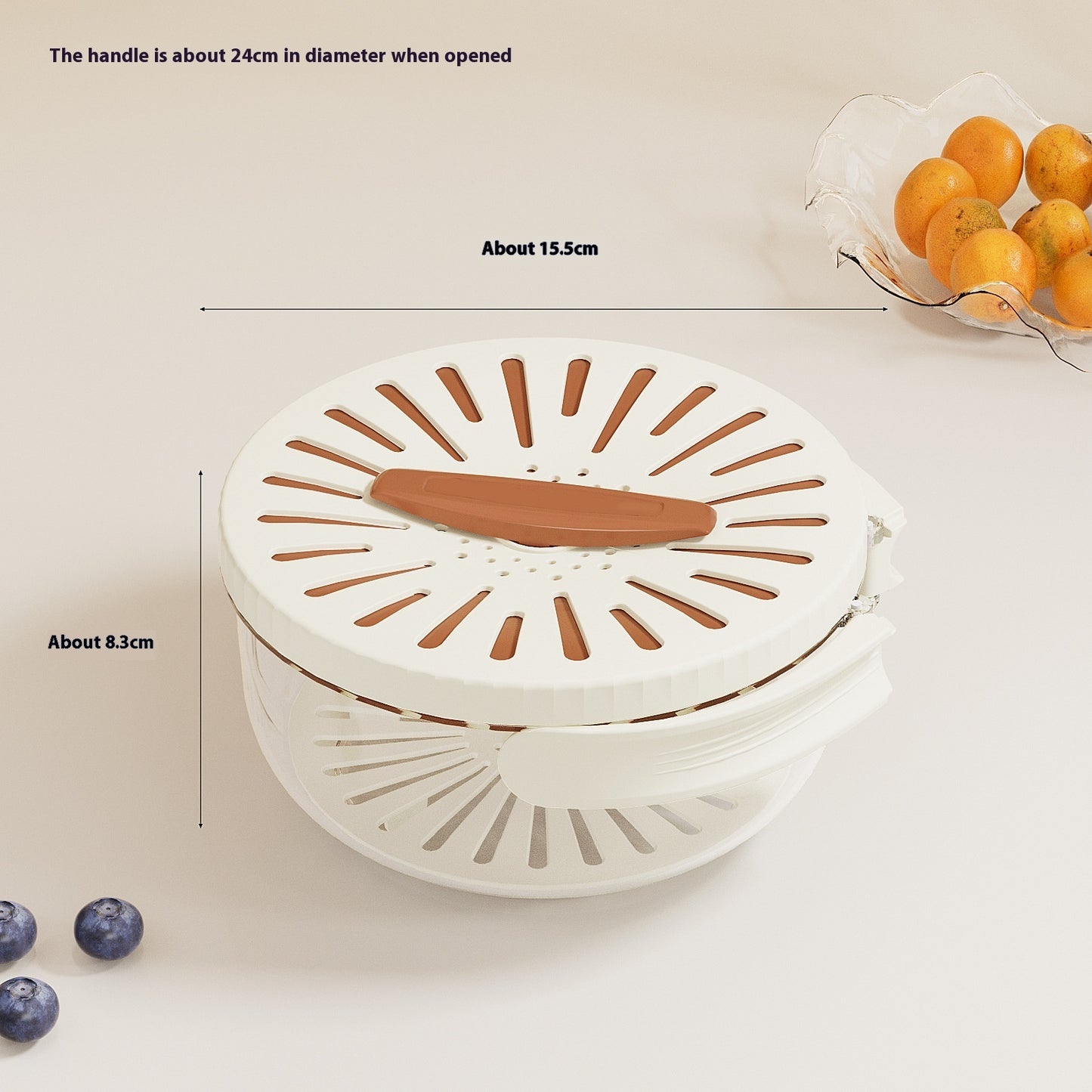 LuxiFresh: 2-in-1 Drain Basket & Container
