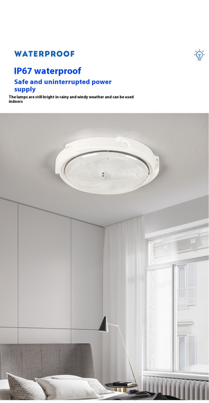 SolarGlow Light: LED Solar Ceiling Light