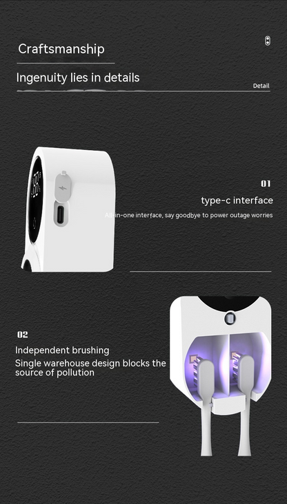 PureClean Pro: Electric Toothbrush Sterilizer