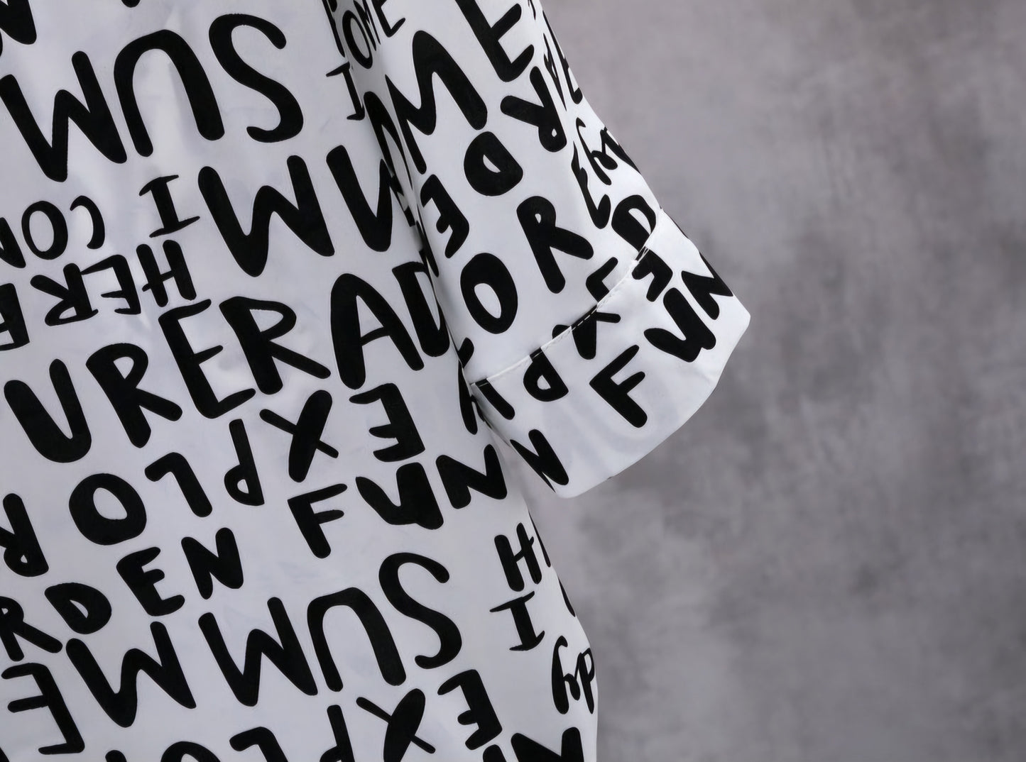 SwiftFit Set: Quick Dry Letter Print Shirt Short Set