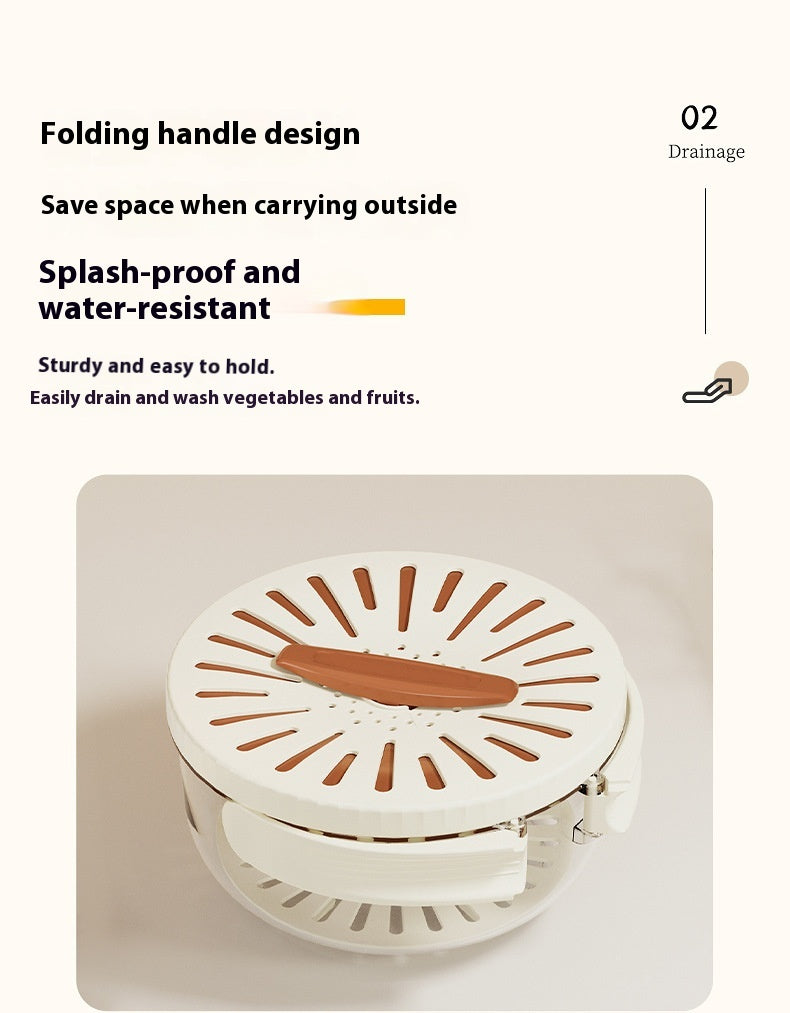 LuxiFresh: 2-in-1 Drain Basket & Container