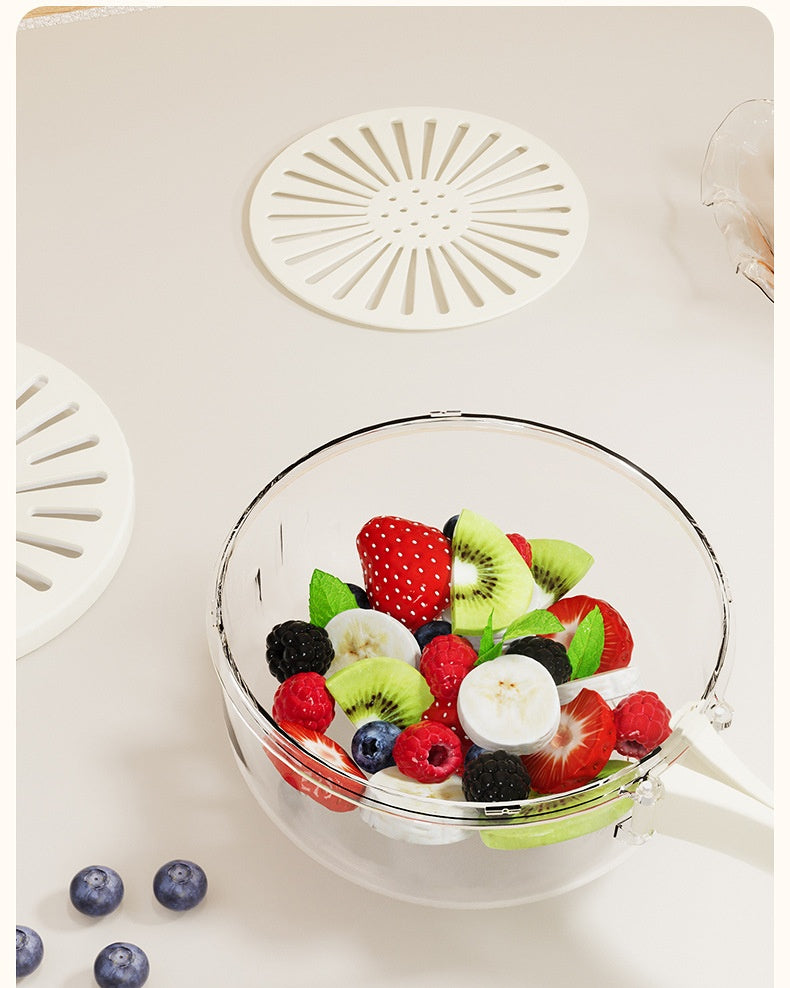 LuxiFresh: 2-in-1 Drain Basket & Container