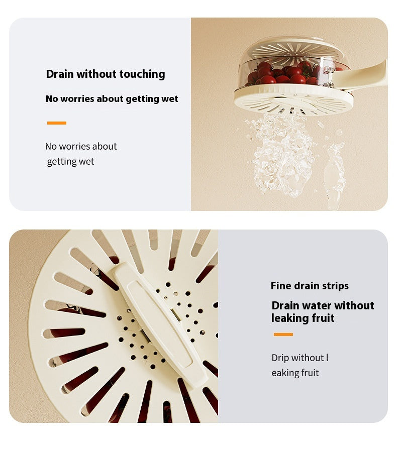 LuxiFresh: 2-in-1 Drain Basket & Container