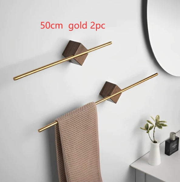 EasyHang Towel Bar: Punch Free Bathroom Towel Bar Rack