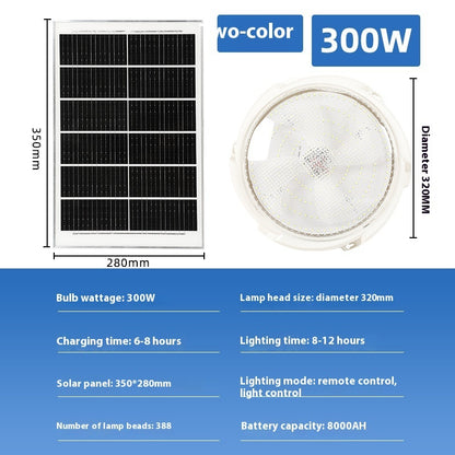 SolarGlow Light: LED Solar Ceiling Light