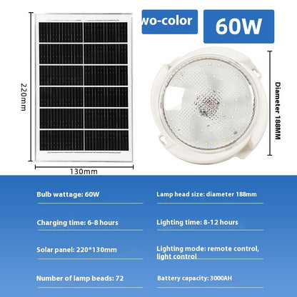 SolarGlow Light: LED Solar Ceiling Light