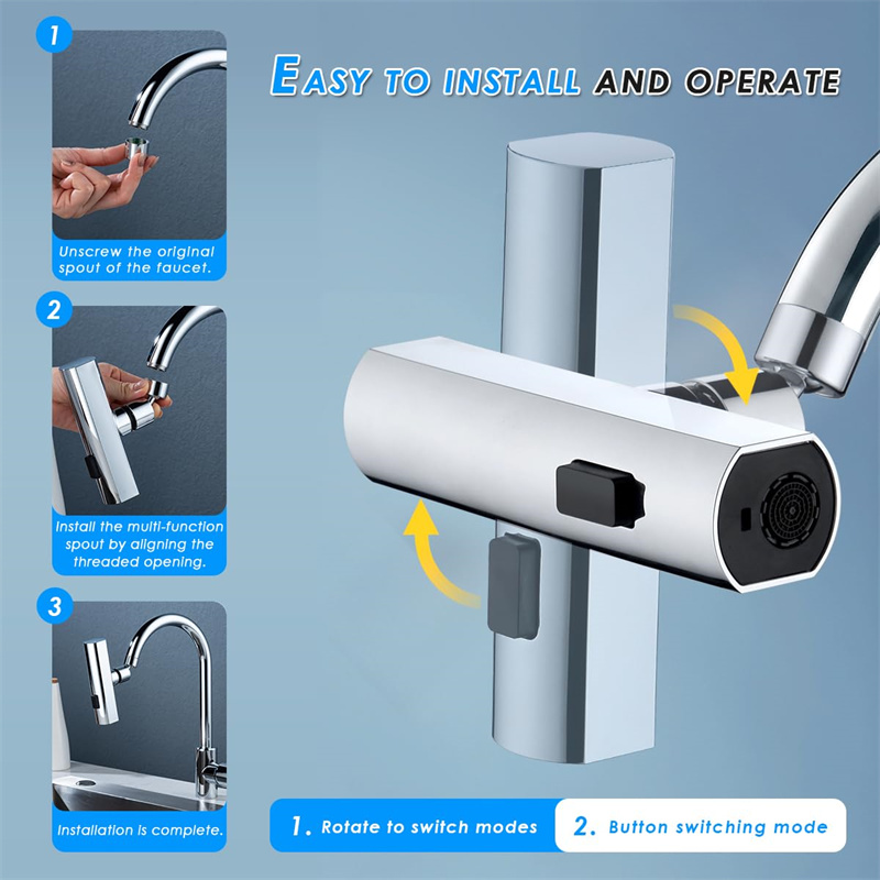 EliteFlow: 3-in-1 Kitchen Faucet