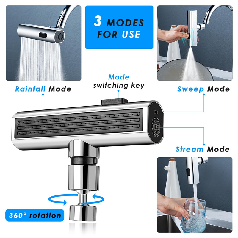 EliteFlow: 3-in-1 Kitchen Faucet