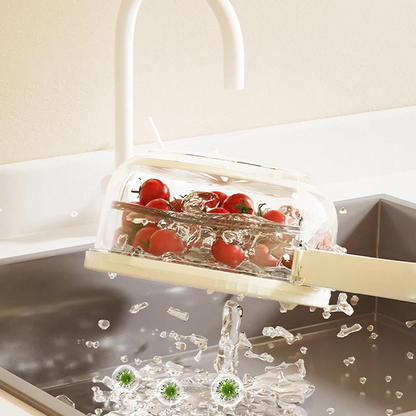 LuxiFresh: 2-in-1 Drain Basket & Container