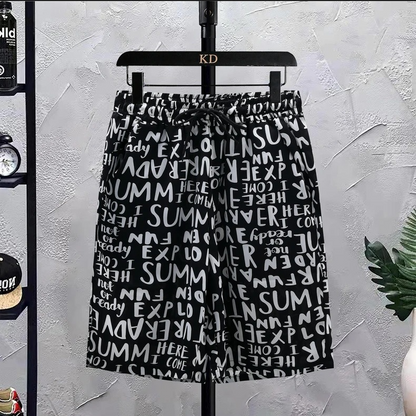 SwiftFit Set: Quick Dry Letter Print Shirt Short Set