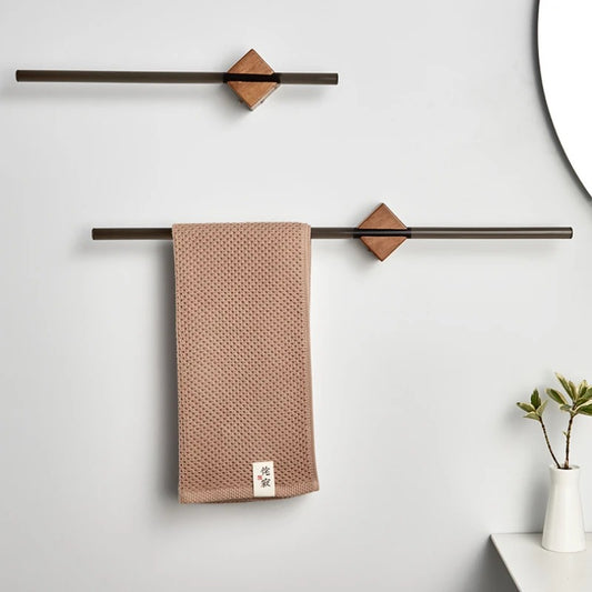EasyHang Towel Bar: Punch Free Bathroom Towel Bar Rack