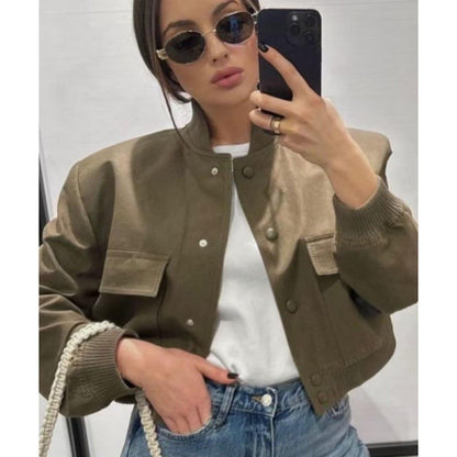 ChicCanvas: Women's Bomber Jacket