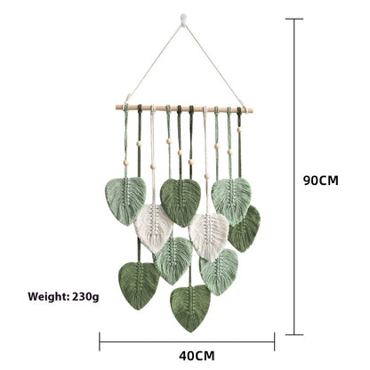 NatureKnit: Woven Leaves Macrame