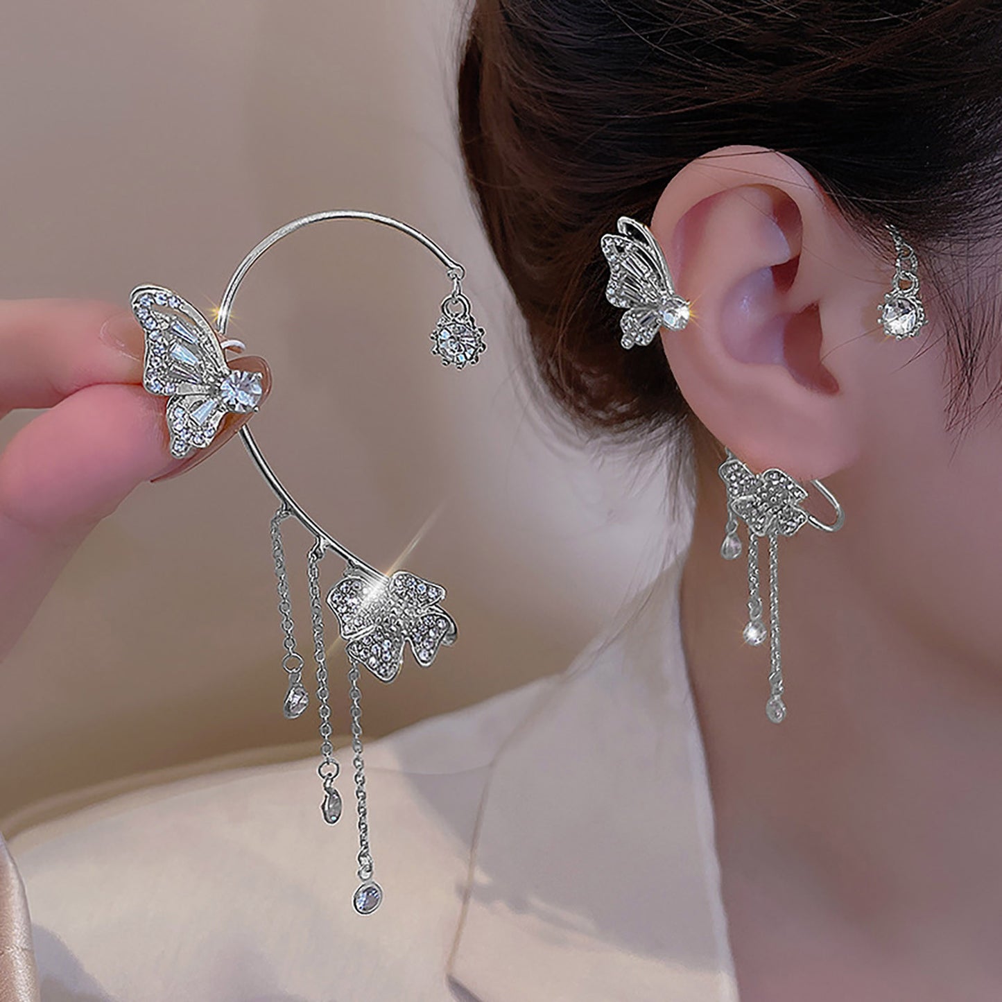 Butterfly Bliss: No Piercing Butterfly Earrings