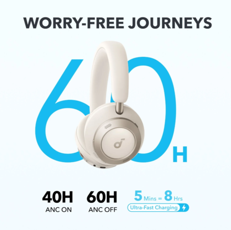 soundcore Space One Pro | FlexiCurve Over-Ear Headphone