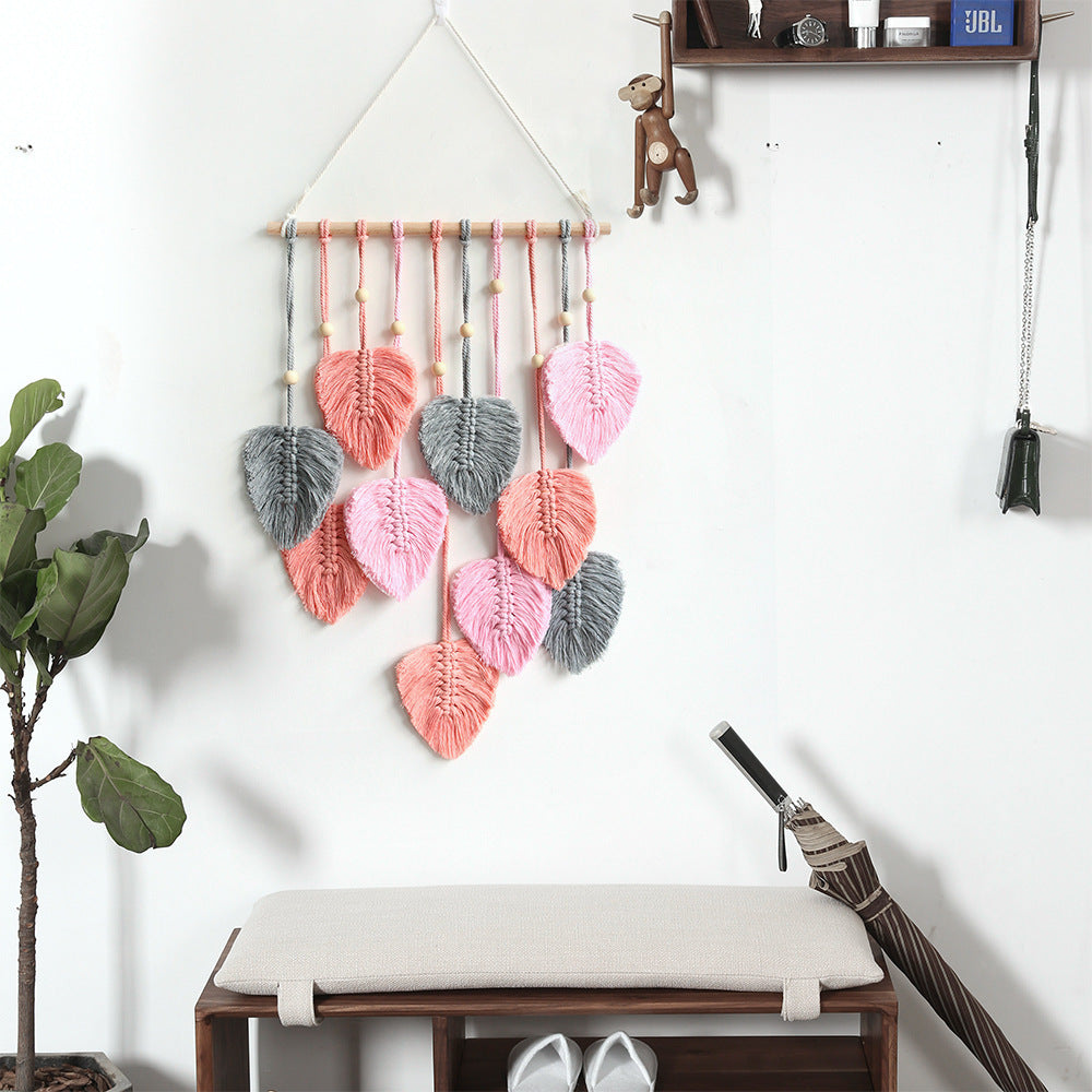 NatureKnit: Woven Leaves Macrame