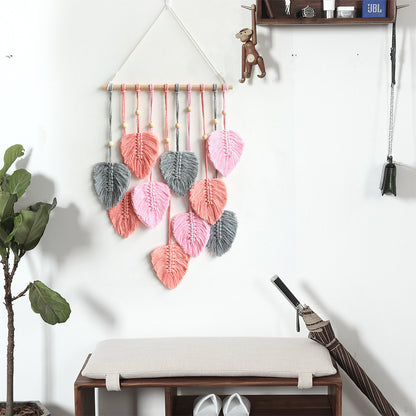 NatureKnit: Woven Leaves Macrame