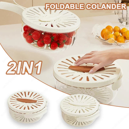 LuxiFresh: 2-in-1 Drain Basket & Container