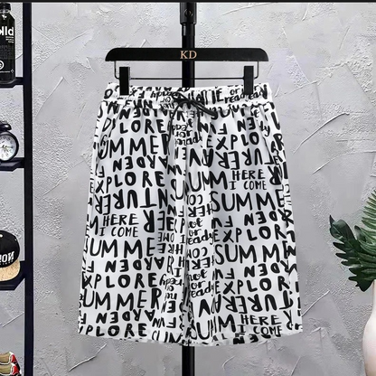SwiftFit Set: Quick Dry Letter Print Shirt Short Set
