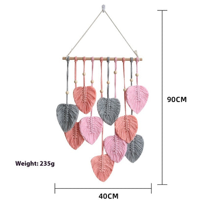 NatureKnit: Woven Leaves Macrame